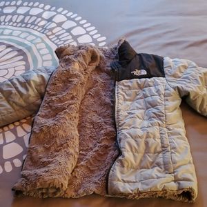 girls The North Face reversible jacket